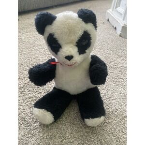 Vintage Panda Bear Plush   "Pride of America" Cuddle Toys Styled by DOUGLAS